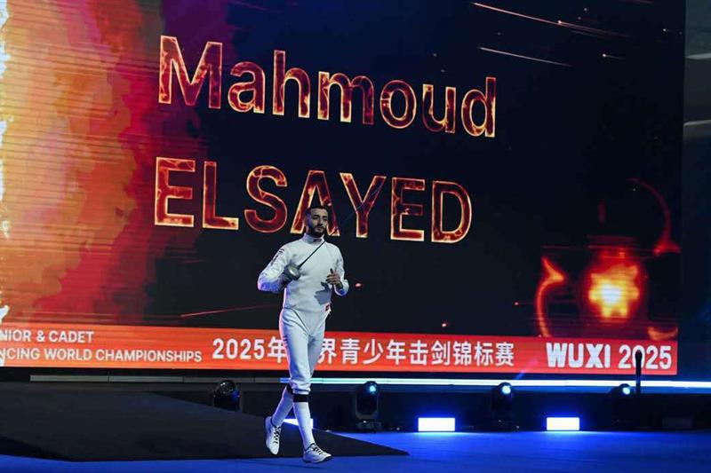 محمود السيد: فخور بذهبية بطولة العالم للسلاح.. والإنجاز عمل جماعي مميز